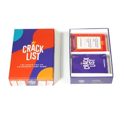 Crack List Card - The Crack-You-Up Categories Card Game 2+ Players Teens and Adults Family Board Games Best Family Party Game