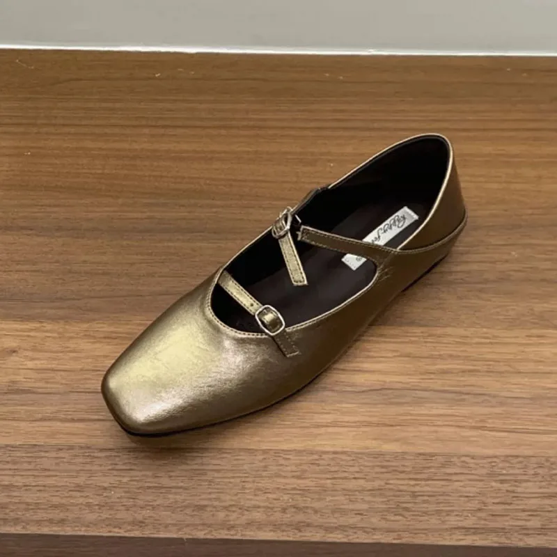 Neue modische Mary Janes Ballerinas mit Schnallenriemen, höhenverstellbar, weiches Damenschuhwerk, elegante Lolita-Schuhe für Damen – Detail 4