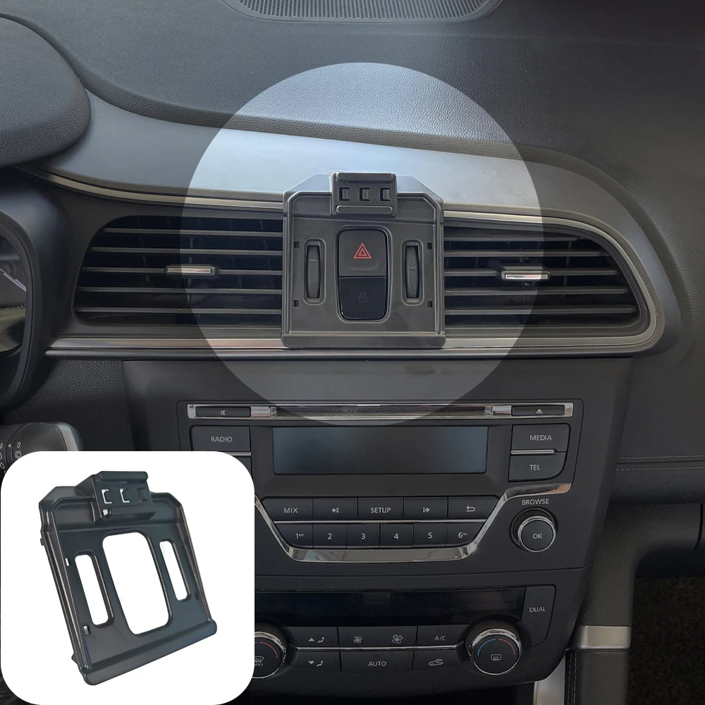 Car Phone Holder For Renault Kadjar 2015 2016 2017-2019 Mobile Phone Mounts Car Wireless Charging Special Fixed Base Accessories