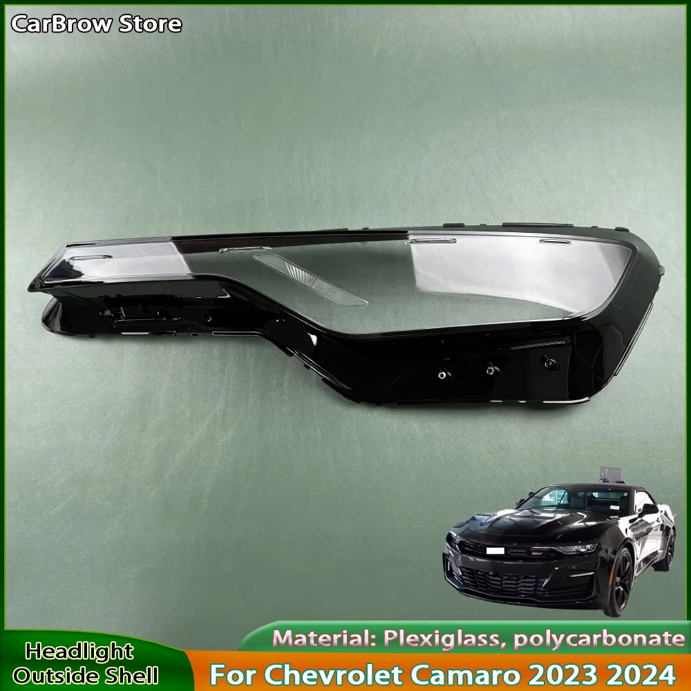 

For Chevrolet Camaro 2023 2024 Automotive Front Headlight Lens Cover Replacement Part Headlamp Bulb Housing Shell