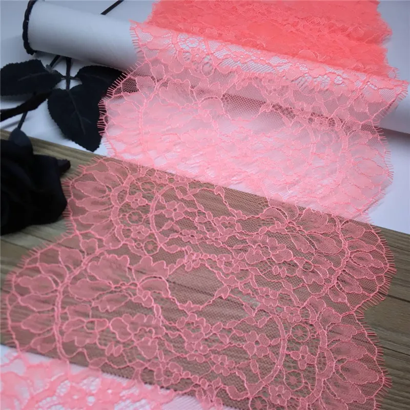 Scalloped Eyelash Chantilly Lace Trim DIY Dress Sewing Accessories Colors French Lace for Lingerie Needle Works Bra Crafts