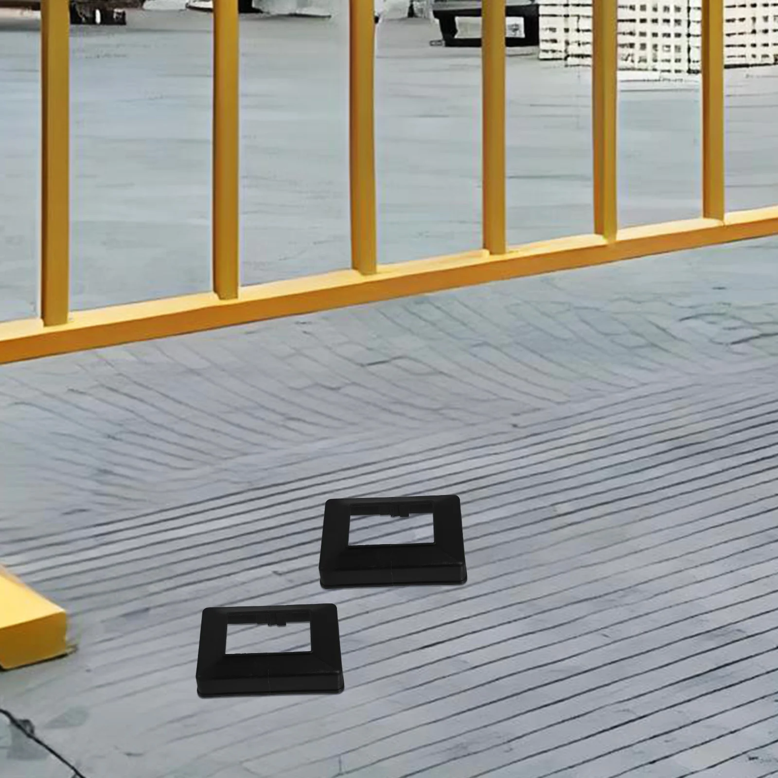 

6Pcs Post Skirt Plastic Column Wraps Durable ABS Porch Railings Decorative Fence Post Covers Replacement Column Wraps for Porch