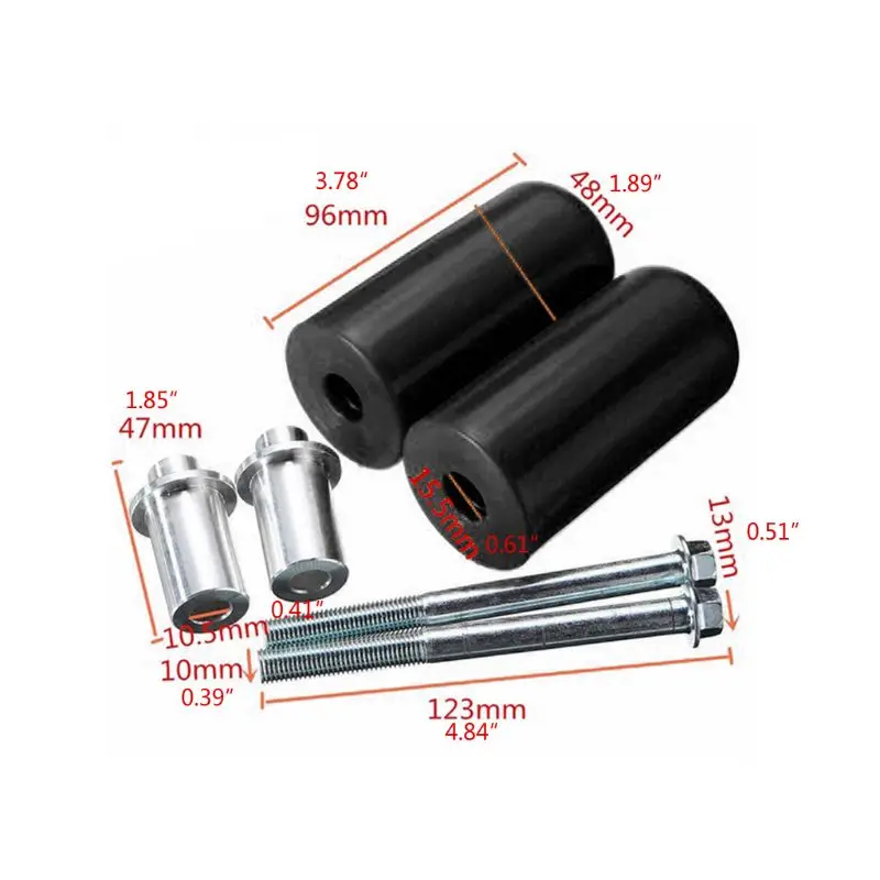 2024 New 1 Set Universal Large Motorcycle Frame Sliders Anti Crash Protector Glue Stick for for Suzuki Motorcycles Repair Parts