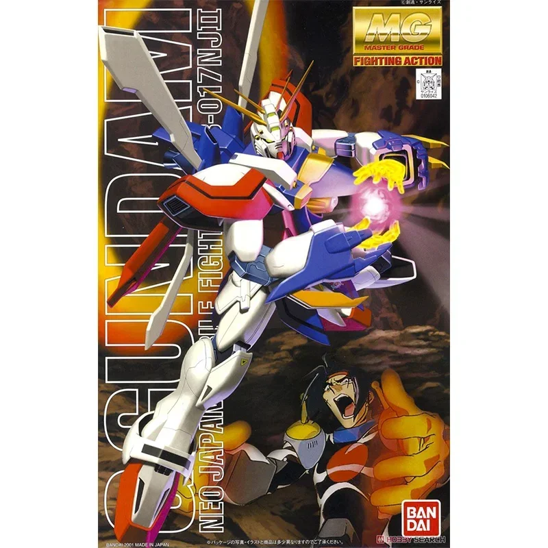 Genuine Bandai MG 1/100 GF13-017NJ II GOD GUNDAM King of Heat Anime Assembly Model Toy Movable Doll Gift Collection for Children