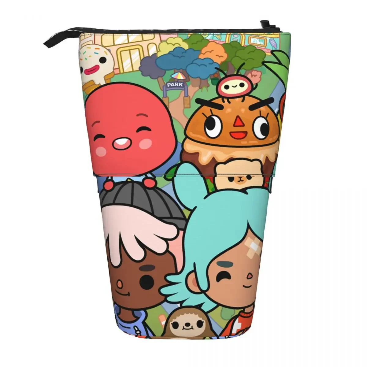 Toca Life Box Toca BocaCute Game Reversible Pencil Case for BoyGirl School Pen Box Pencil Bag Stationery Supplies Pen Holder Bag