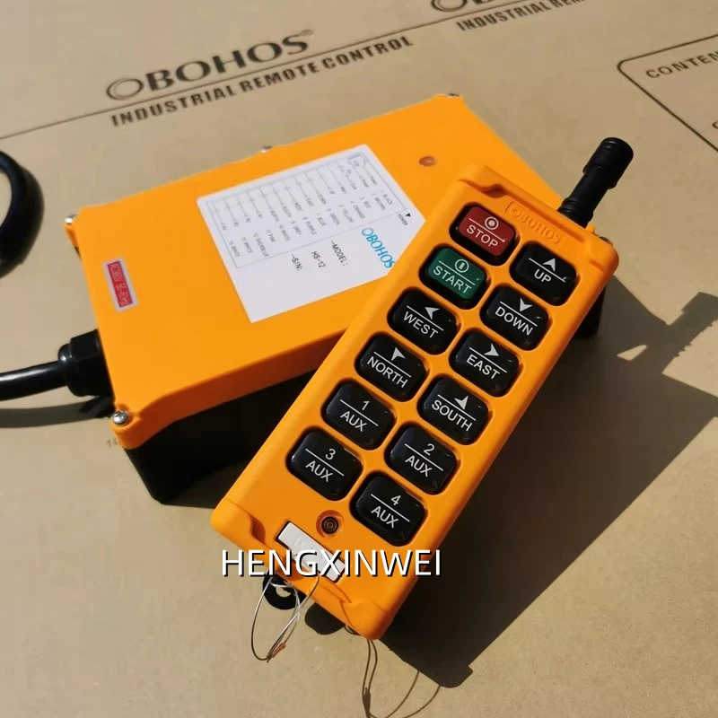 HS-12 12Channels Hoist Crane Radio Controller Industrial Wireless Remote Control transmitter+receiver