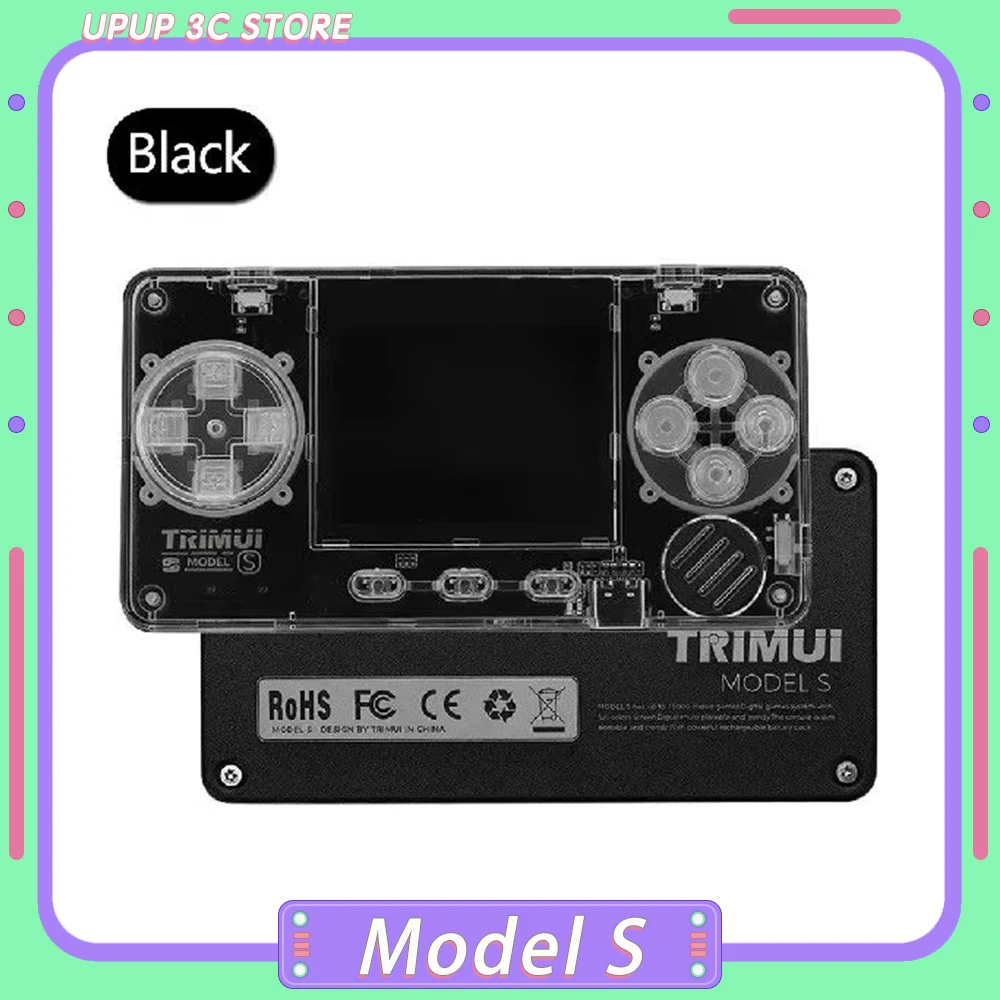 

Trimui Model S Handheld Game Mini Machine Machine Transparent Body Extremely 2 Inch Ips Screen Compact Nostalgic Handhelds Card