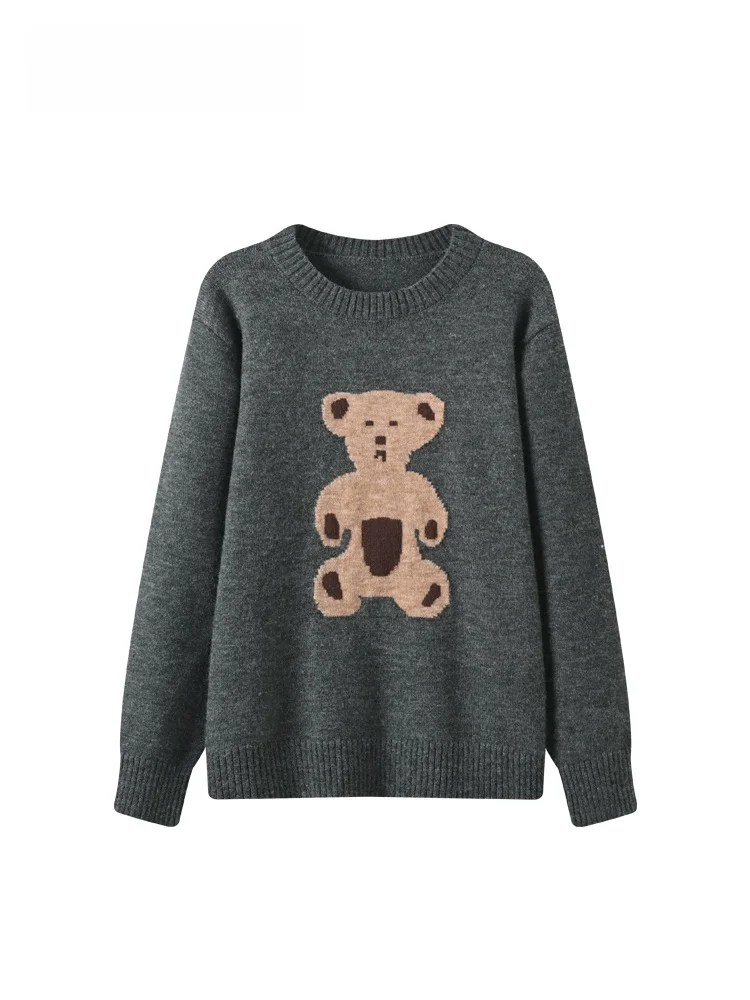 

plus Size Women's Knitwear Long Sve round Ne Spring Faionable Slimming Top Meat Covering Trendy Ladies' Sweater