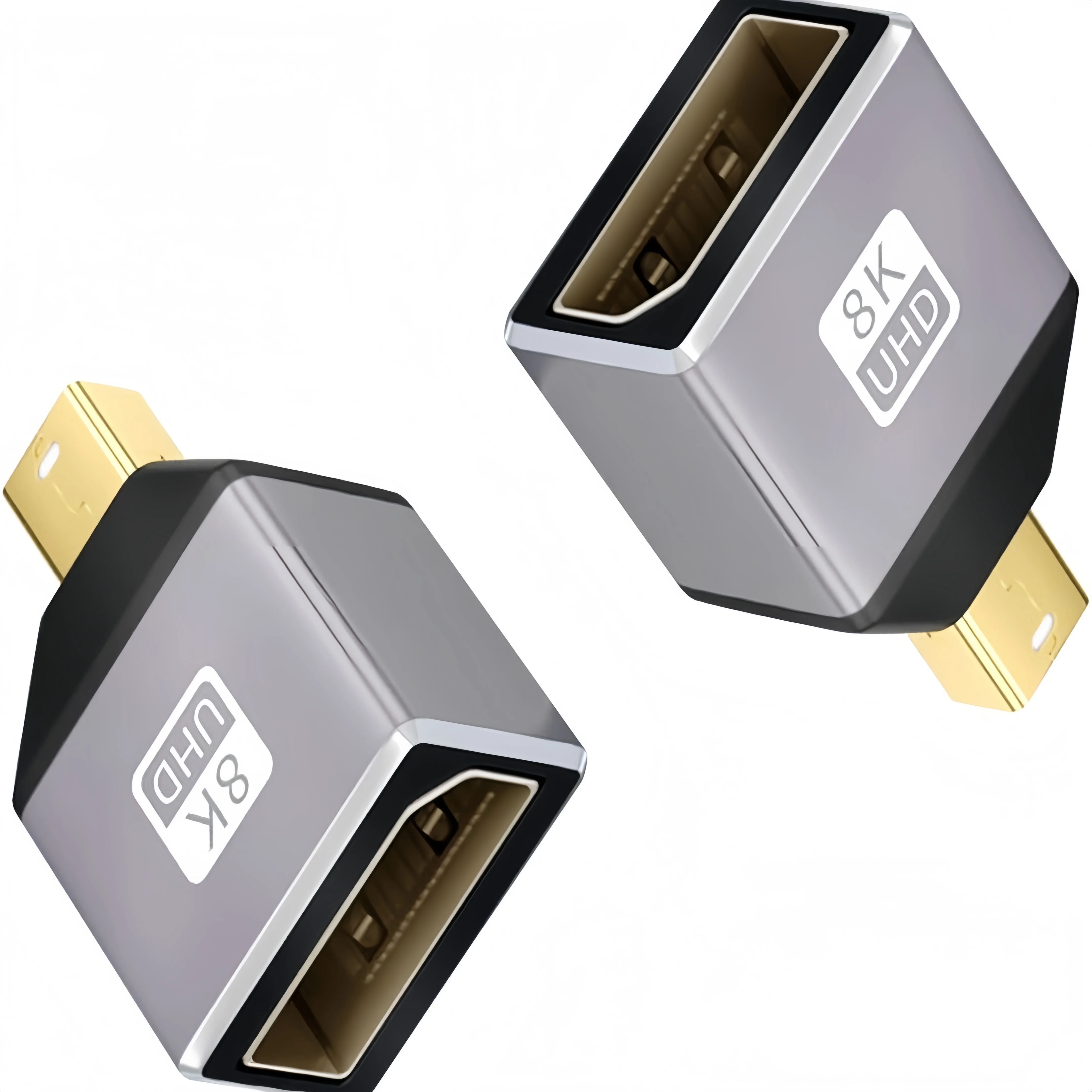 10 قطعة Mini DP 2.1 أنثى إلى Mini DP ذكر محول ثنائي الاتجاه يدعم 8K/60 هرتز لأجهزة الكمبيوتر المحمول شاشة ألعاب التلفزيون مع مخرج تيار متردد