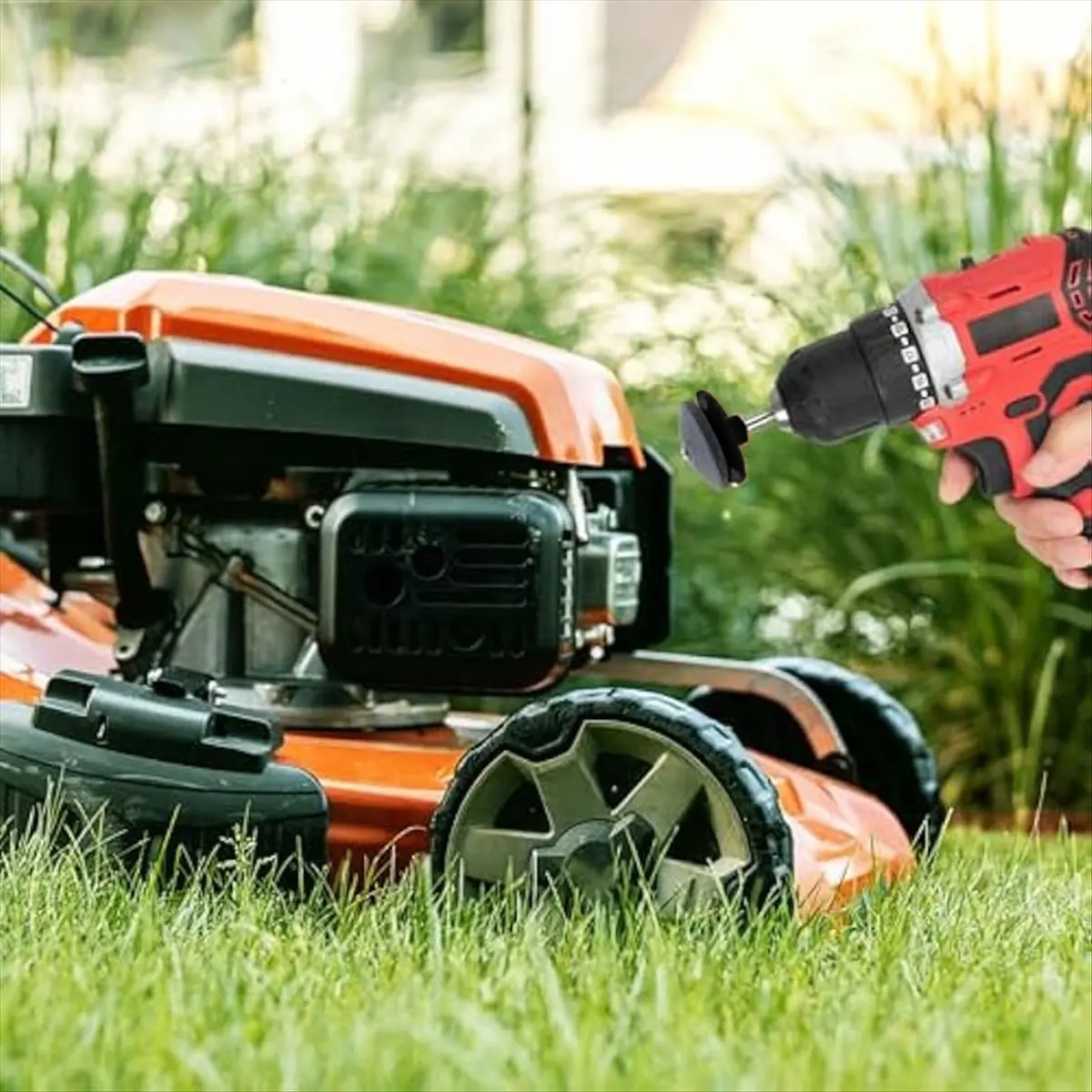【~ NEW A89Z】Lawn Mower Blade Sharpener Tool,Lawnmower Dull Blade Sharpener Universal Blade Sharpeners for Lawn Mowers,Sharpener