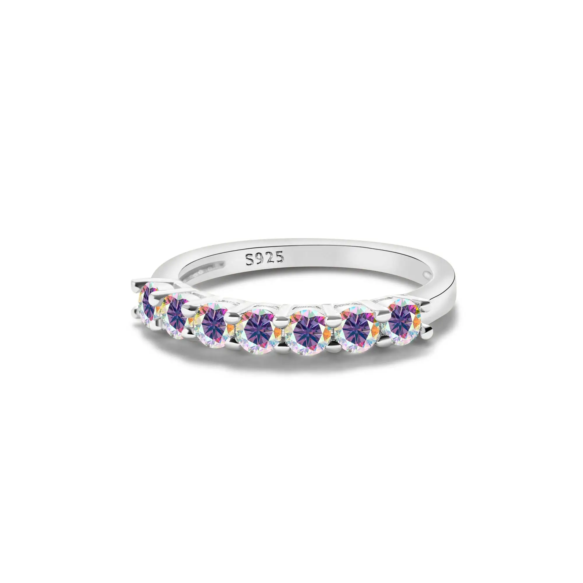 1,0 Karat Königsblau Farbe Moissan ite Ring Sterling Silber massiv Gelbgold Farbe Hochzeit Verlobung ringe für Frauen – Detail 17
