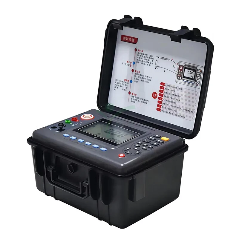 

Electric Insulation Resistance Digital Meter Ohm AC DC Voltage Tester Megohmmeter With 250V/500V/1000V/2500V/5000V Multi-Range