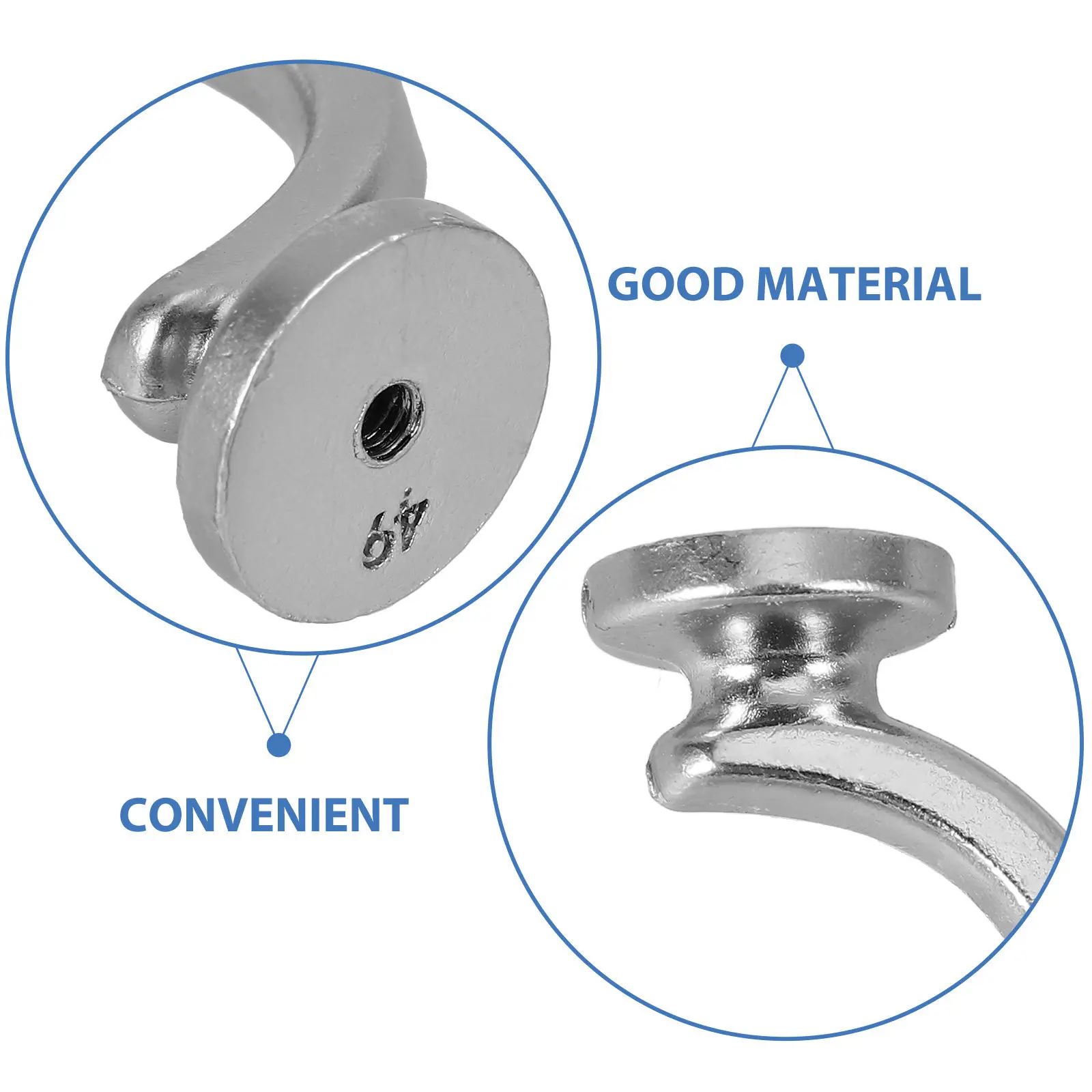 2Pcs Zinc Alloy Wall Hooks Heavy Duty Curtain Tieback Hooks Wall Mounted Drapery Holdbacks for Modern Traditional Classical