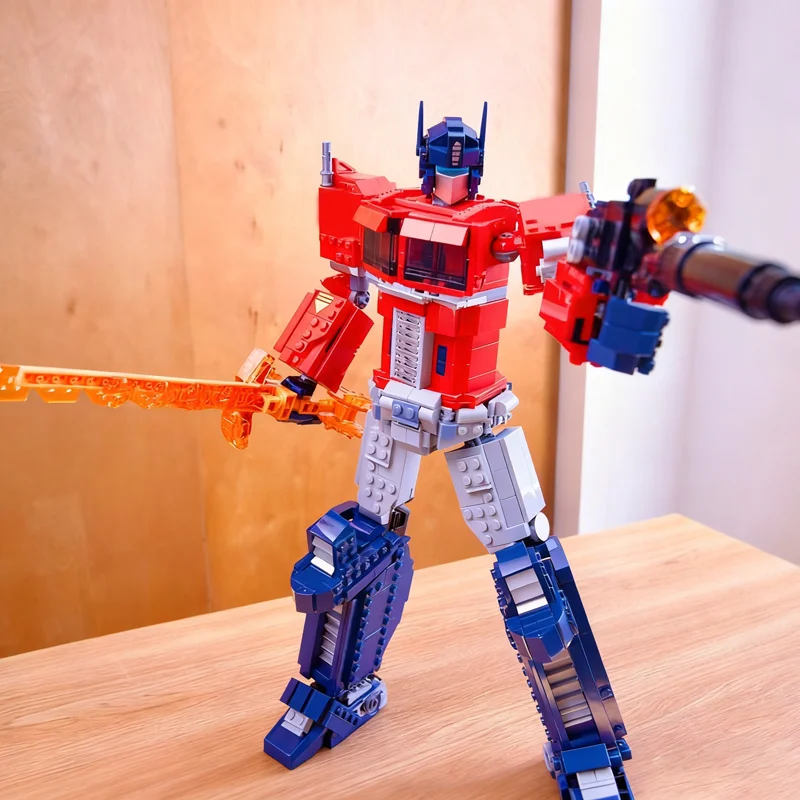 1384PCS MOC Creative Model Optimus Prime Build DIY Assembly Building Blocks Display Birthday Gift Collectible Decoration Ideas