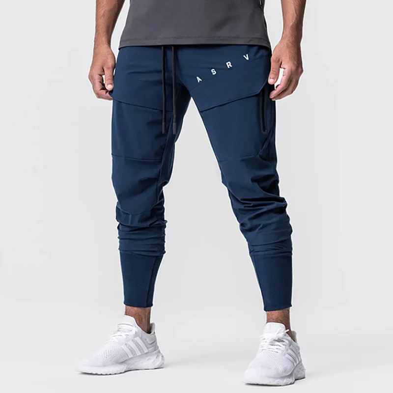 Men\'s Casual Pants Trend Brand Gym Sports Jogging Pants Multi-pocket Cargo Pants Quick Dry Fitness Trousers Workout Trackpants