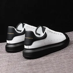 Men's Shoes Designer Men Women Leather Platform Casual Shoes Lace Up Luxury White Black Trainers Jogging Walking flat sneakers