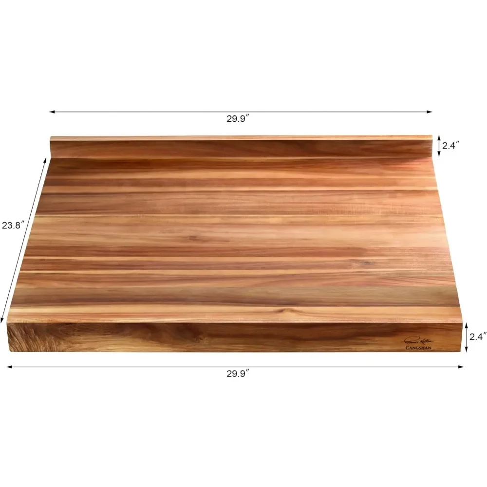 Wood Kitchen Cutting Board Wooden 24x30x1“ 1027082 Acacia Kneading Board Kitchen Things for Home Cutting Boards Set Chopping the