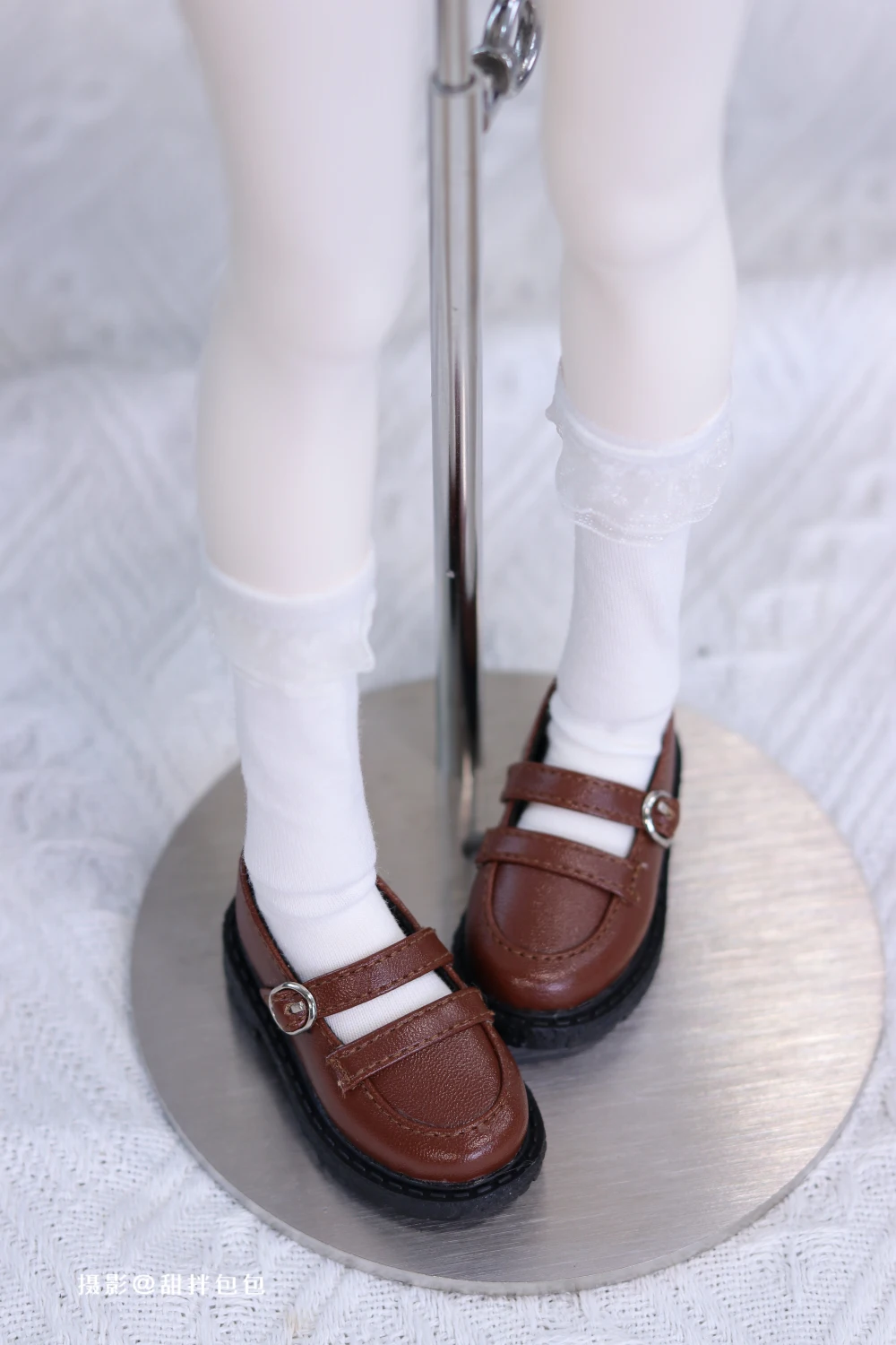 BJD Doll Shoes Single Button Cowhide Sole Uniform Leather Shoes For 1/3 1/4 BJD SD DD MSD MDD SD17 POPO68 Uncle SSDF ID75 Doll