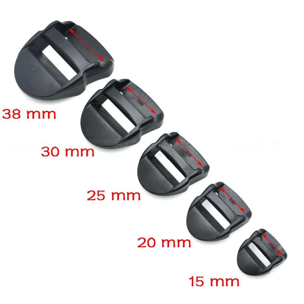 15mm 20mm 25mm 30mm 38mm Ladder Lock Slider Plastic Buckles Backpack Straps For Student bag Travelling bag Outdoor sports bag