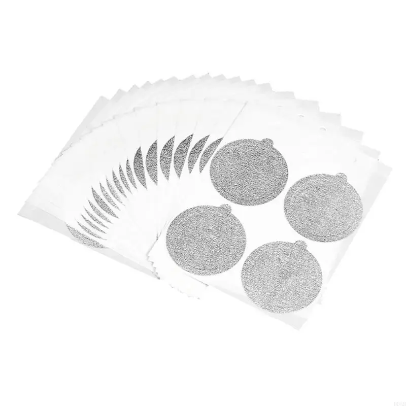 D0AB 100 حزمة 37 مم قرون رقائق الألومنيوم يغطي قرون القهوة احباط أغطية القهوة