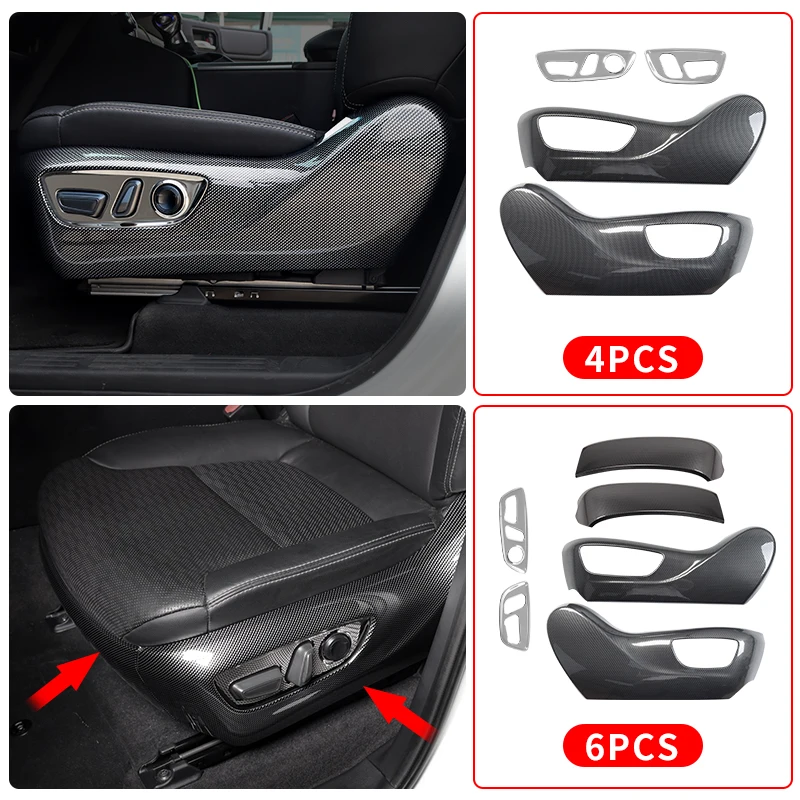 For Toyota LC250 Prado 1958 Edition 2024-2025 Seat Adjustment Panel Cover ABS Interior Trim Upgrade Modification Accessories