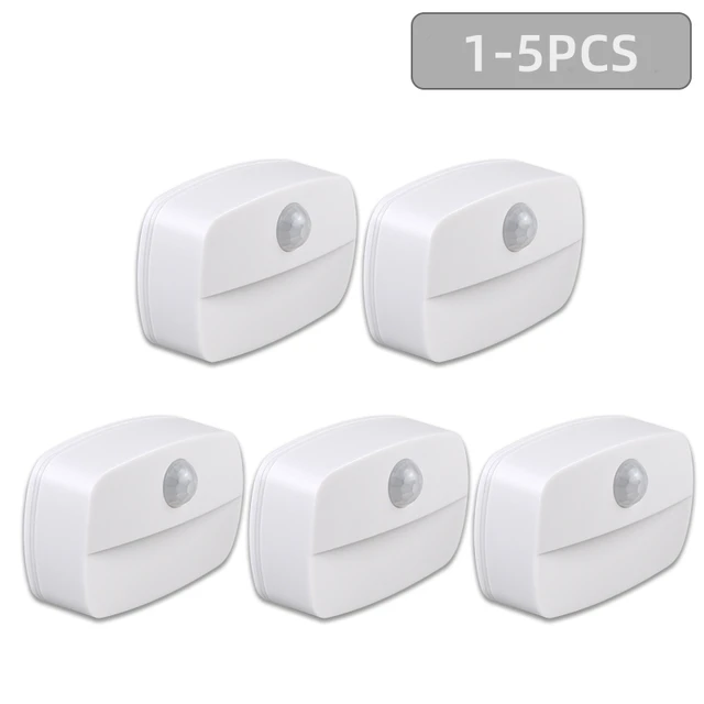 Lampka nocna LED z czujnikiem ruchu Lampa szafkowa Bezprzewodowa lampka nocna przy łóżku Zasilanie bateryjne do oświetlenia schodów w szafie w sypialni