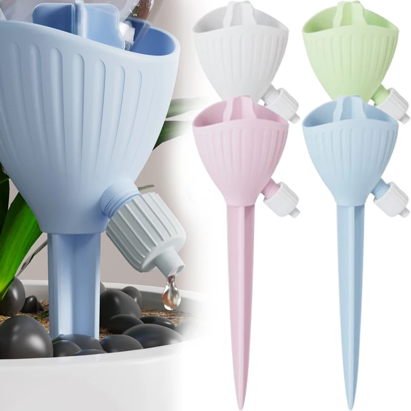 Automatisches Garten-Tropfbewässerungssystem Selbstbewässernde Blumenbewässerungsvorrichtung Einstellbare Bewässerungsrate für Blumen und Pflanzen Garten-Wassertropfer