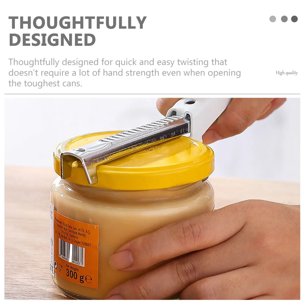 

2Pcs Stainless Steel Adjustable Can Opener Manual Bottle Opener Fine Grinding Process for Barbecue