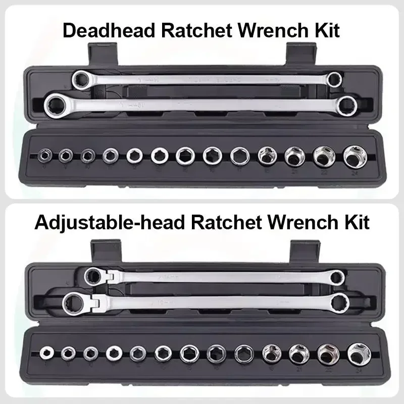 

Kit Set Tools Repair Ratchet Steel Wrench Wrench Hand Car Chrome Torque For Adjustable Vanadium Socket