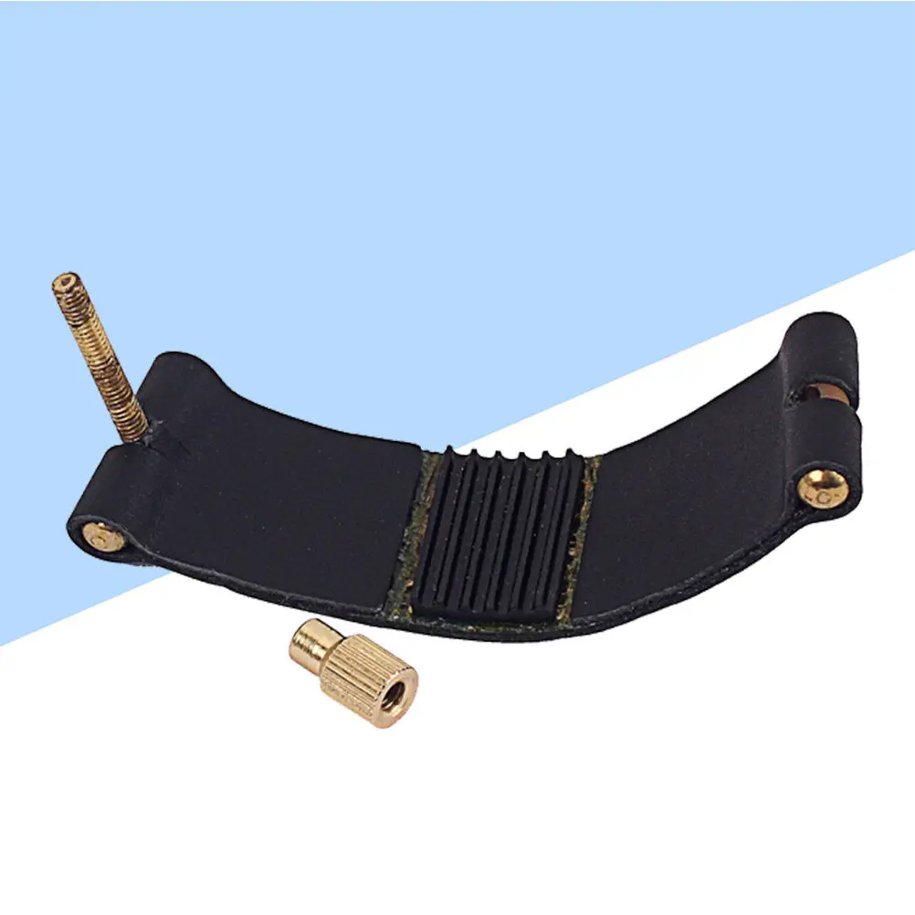 Professional Alto Saxophone Mouthpiece Clip for Beginners and Artists Sturdy Screw Design Embossed Flute Head Card Black Sax