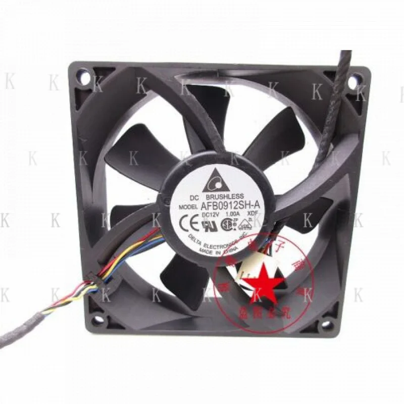 

C FOR Delta AFB0912SH-A 12V 1.00A 9025 9CM 4-wire PWM high airflow case fan