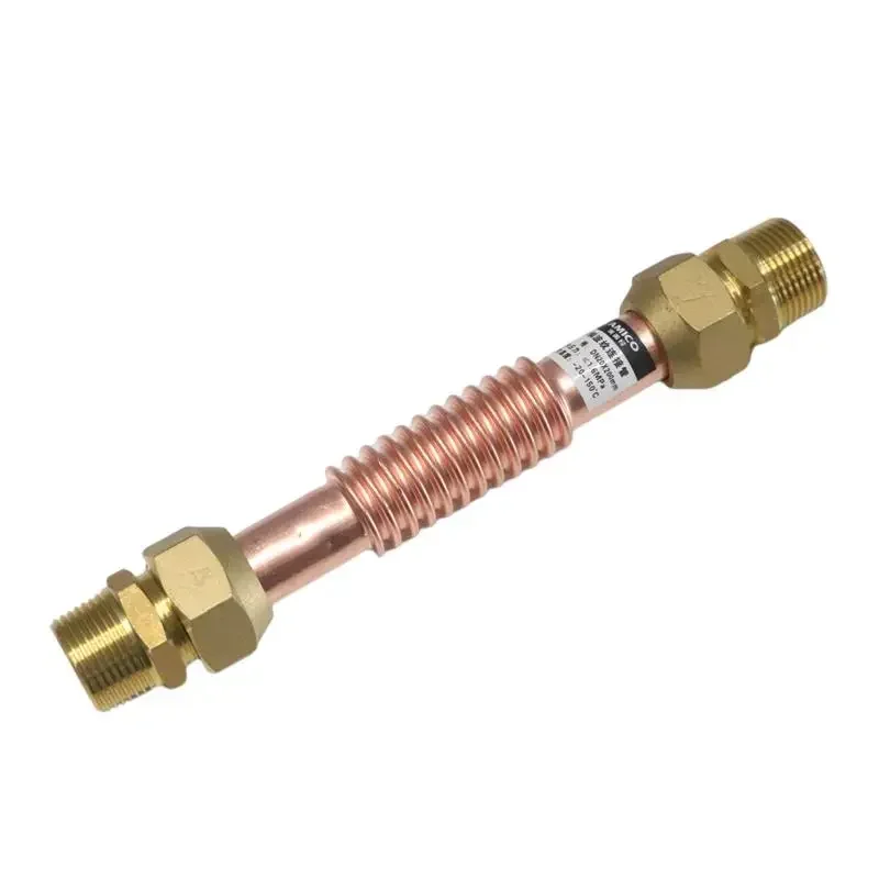 Copper Bellows1/2 3/8 Threaded Fittings 20cm 30cm 35cm 40cm 45cm 50cm Metal Union Hose for Air Conditioning Fans Coils