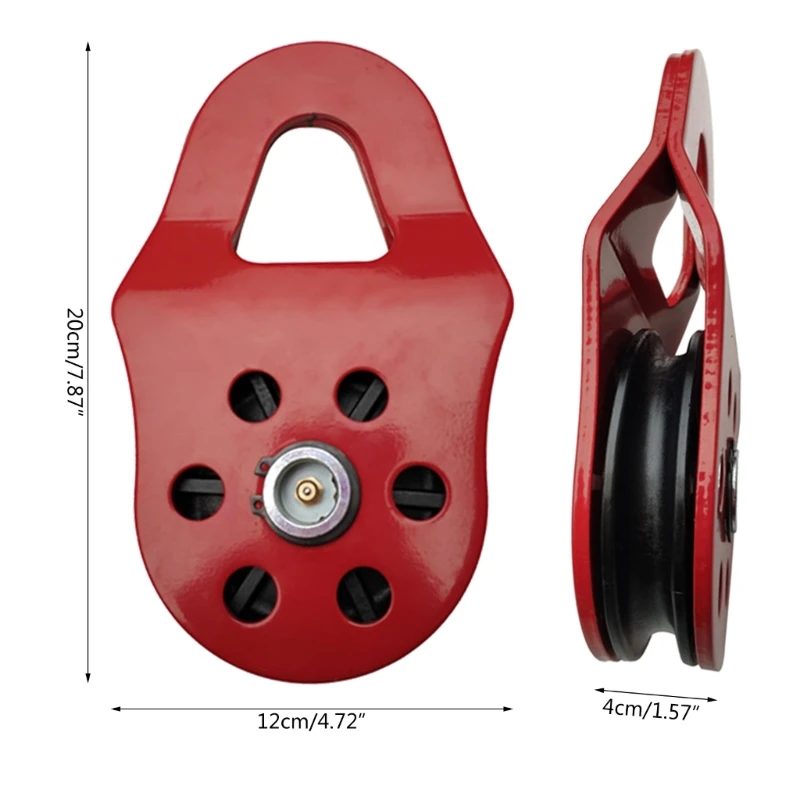 ipiip Snatch Pulley Block Nylon Pulley Sheave 10T Breaking Force Winches Pulley