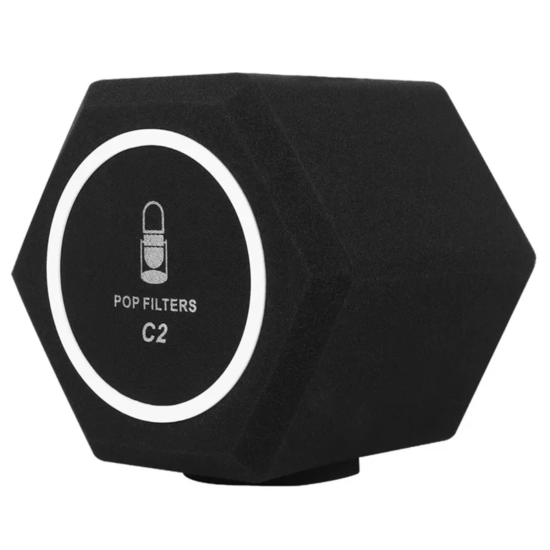 

Mic Wind Screen C2 Microphone -Filter Acoustic For Record Studios Mic Sound-Absorbing Foam Vocal Isolation Ball