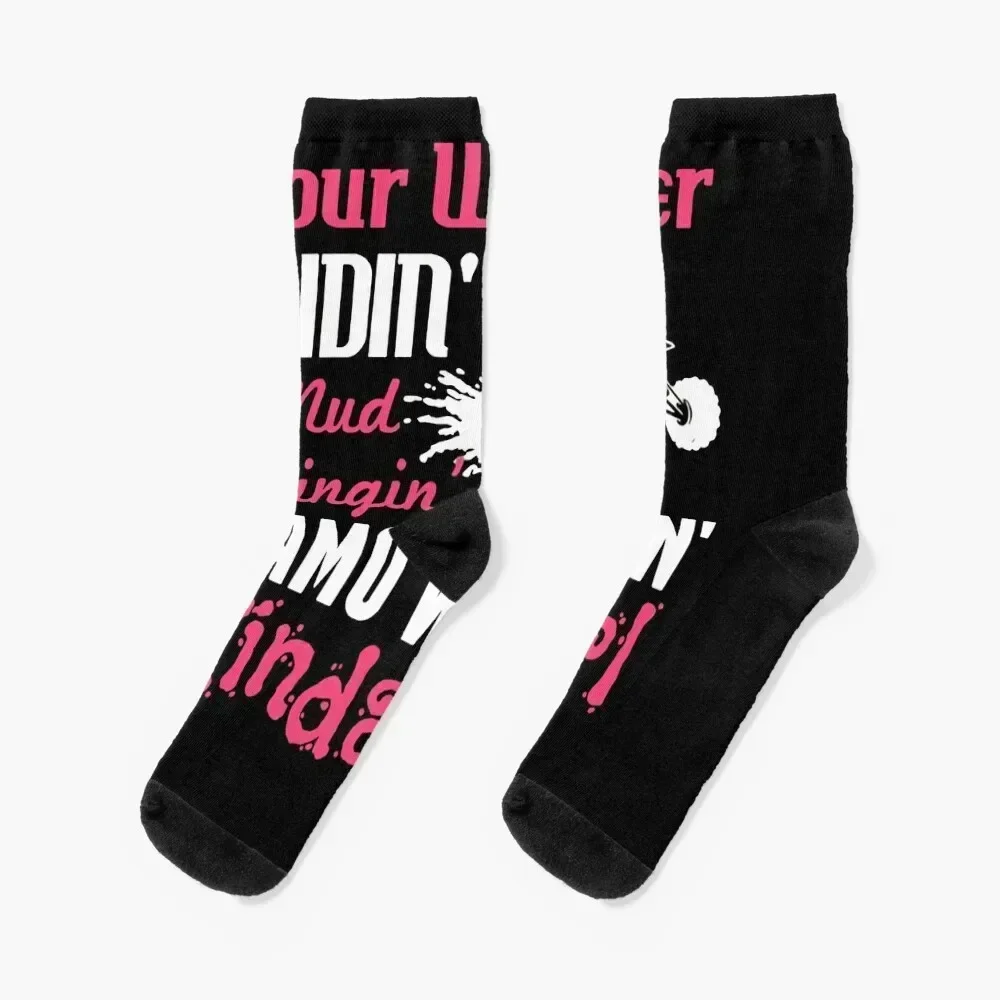 

Four-Wheeler-Girl Socks Rugby luxury christmass gift Socks For Women Men's