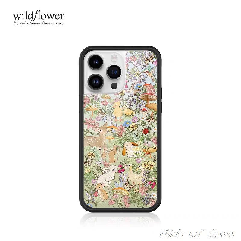 Etui na telefon z motywem dzikich kwiatów, Taylor Giavasis, wzór „Grassland”, do iPhone 16, 15, 14, 13, 12, 17, 18 Pro Max, Plus, Air, wzór „Fawn”, „WF”, „Jeleń”, „Kaczka”, „Dziewczyny”. — zdjęcie produktu 3