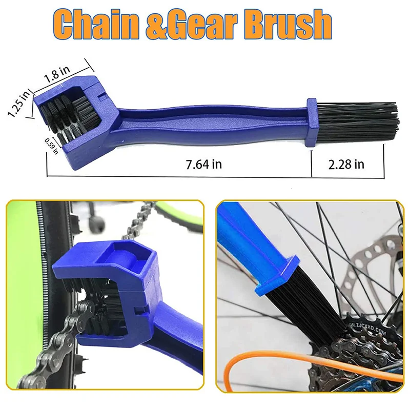 Bike Cleaning Kits, Chain Cleaning Tools, Bike Accessories, Mountain Bike Brushes, Bike Gear Repair and Maintenance Tools