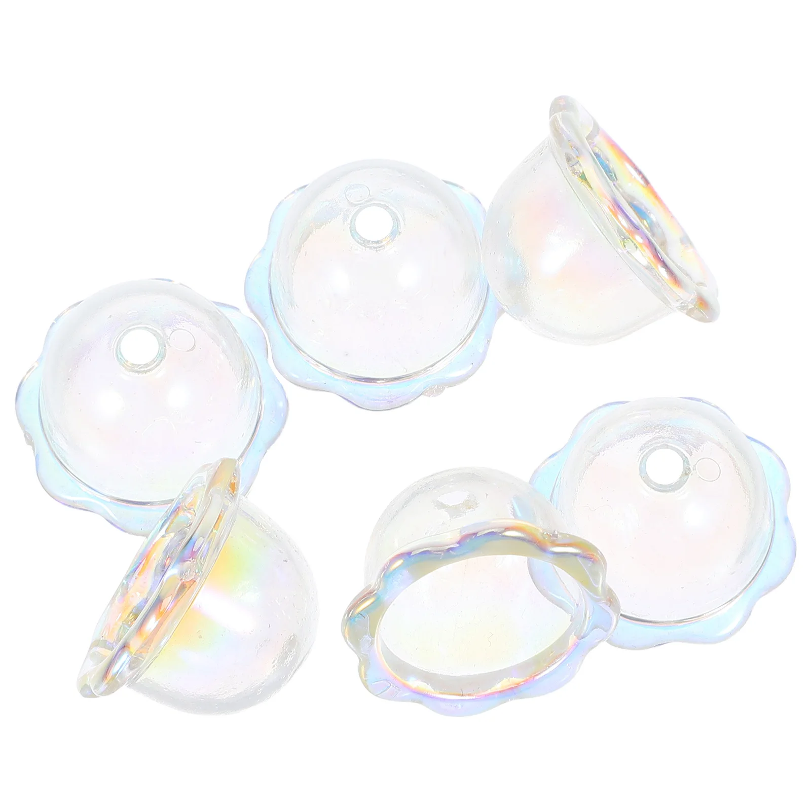 6 قطعة سحر زهرة الأكريليك لصنع المجوهرات السائبة خفيفة الوزن الأزهار الخرز DIY بها بنفسك المشاريع الحرفية ديكور المنزل قلادة الإمدادات