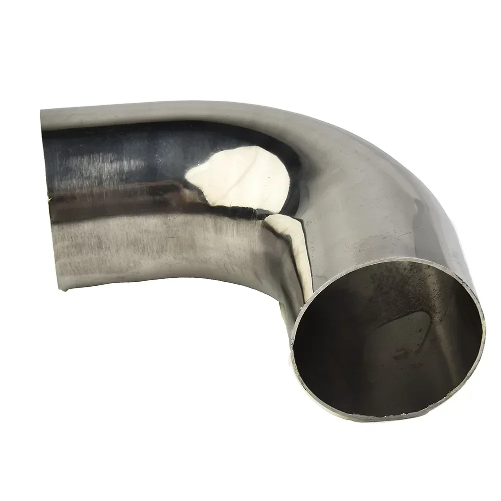 Stainless Steel Elbow 90° Mandrel Bend 90° Tube Polishing Tube DIY 19/25/32/38/51mm Bend Tube Car Exhaust Repair Replace Parts