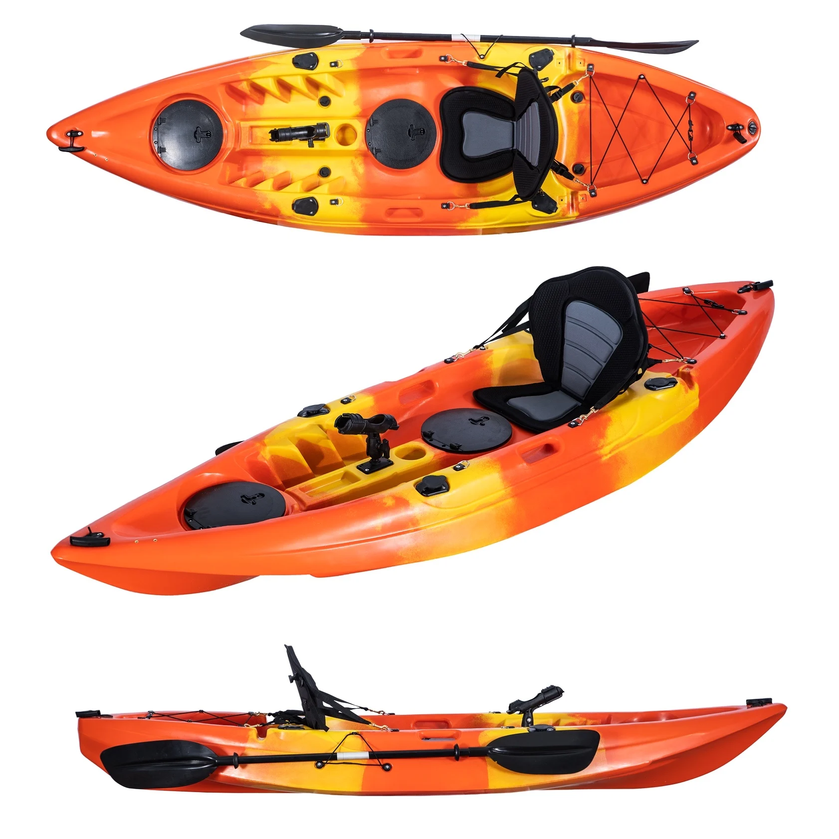 

Маленькая лодка по индивидуальному заказу 2,8 метра для одного человека, сидящий на вершине каяк для рыбалкиxiaowoniu