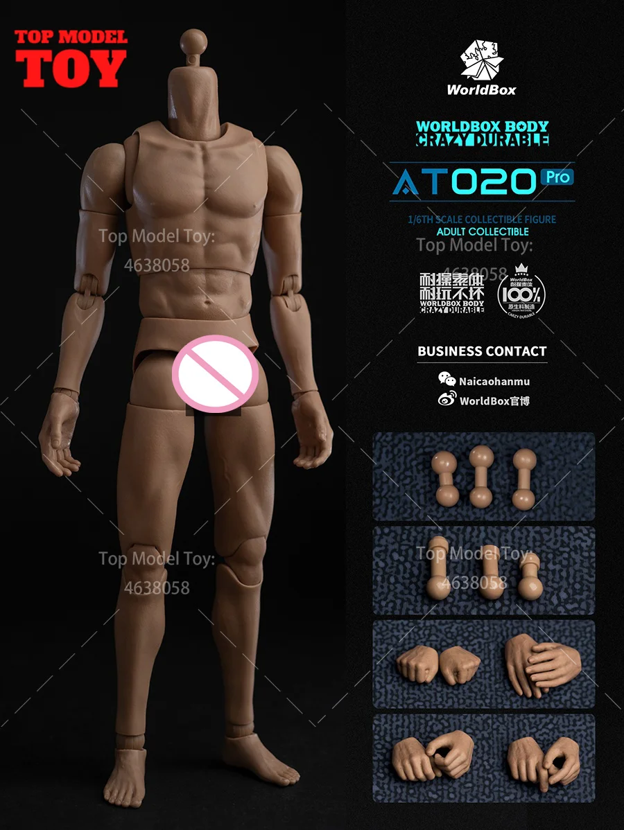 WorldBox AT020 Pro 1/6 Scale Male Flexible Super Crazy Durable Body 12