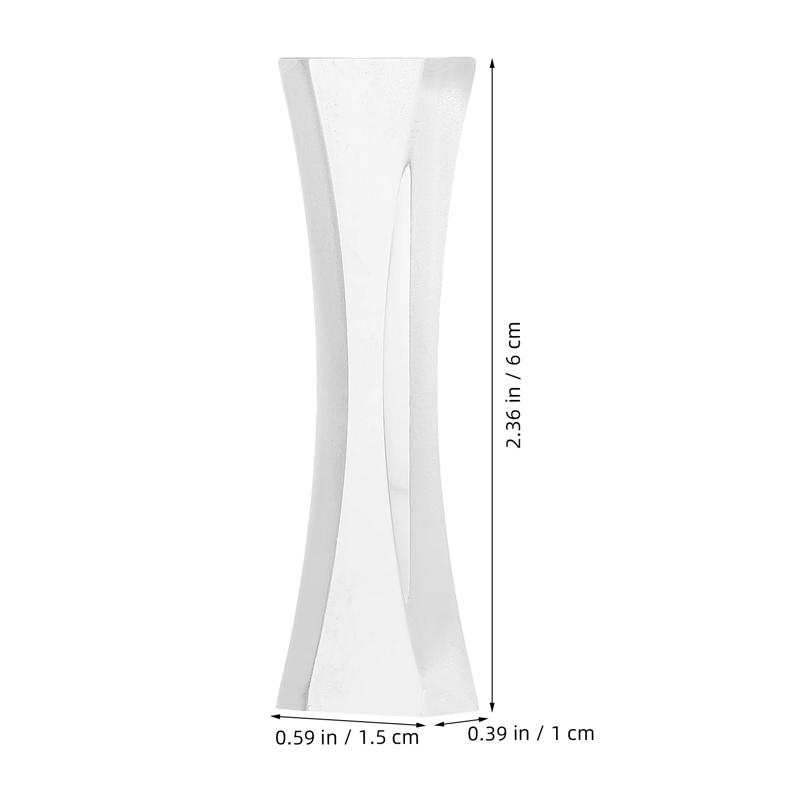 2Pcs Optical Experiment Set Clear Glass Concave and Prism Lens for Lab Use Well Polished Safety Design Physics Education Tool