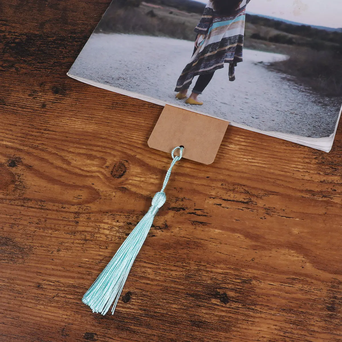 24Pcs Paper Blank Bookmarks with Tassel for DIY Projects Reading Gifts School Supplies Creative Bookmark Stationery