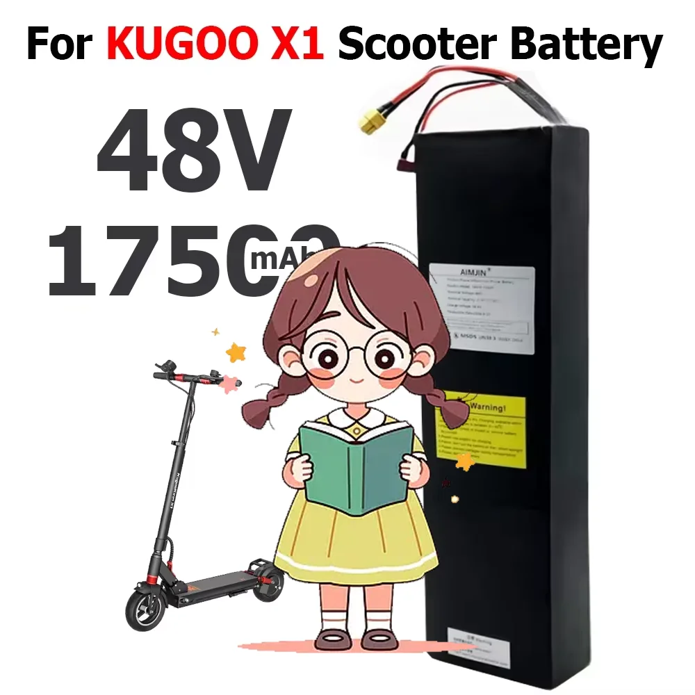 

48V Lithium Battery Pack 17500mAh for Kugoo X1/X1 Plus Original Electric Scooter Battery 17.5Ah with BMS
