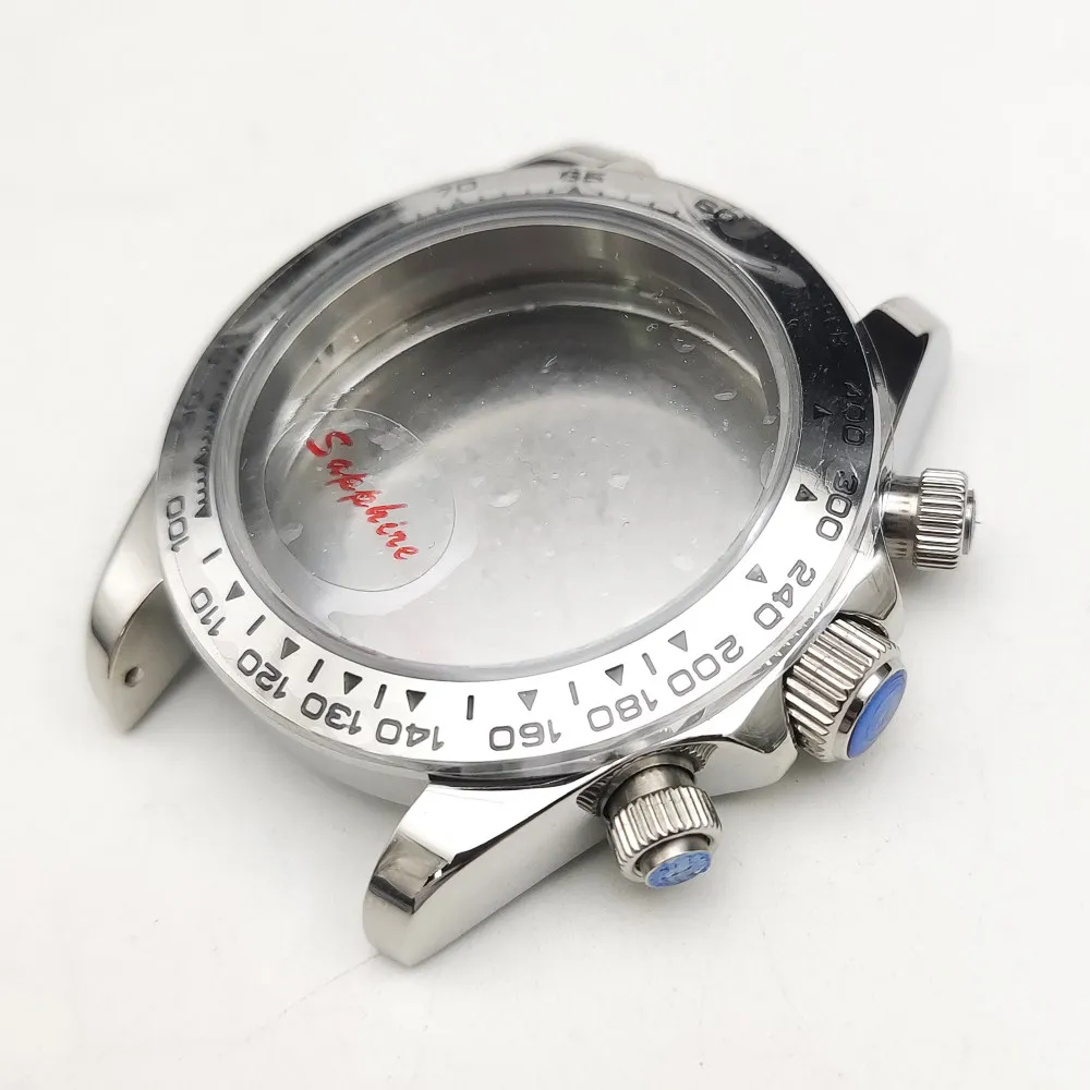 Accessories Assembly Accessories, Sapphire Watch + Case VK63 Case Three Eyes Stainless Steel Ceramic Ring Panda Outer Ring