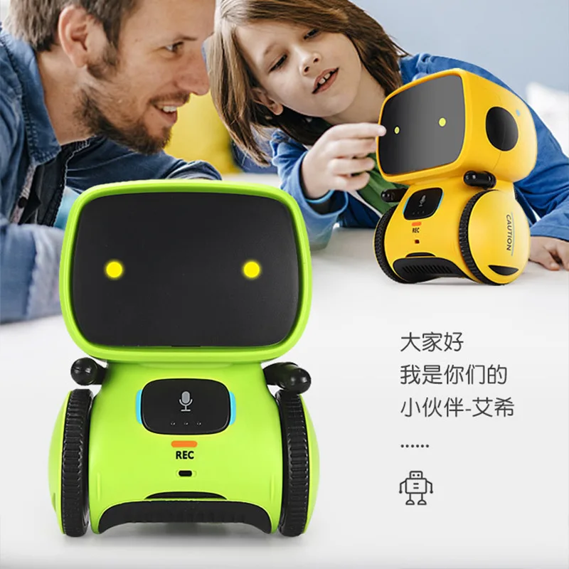 Parent-child intelligent interactive robot children's electric toys touch sensitive voice dialogue early education story machine