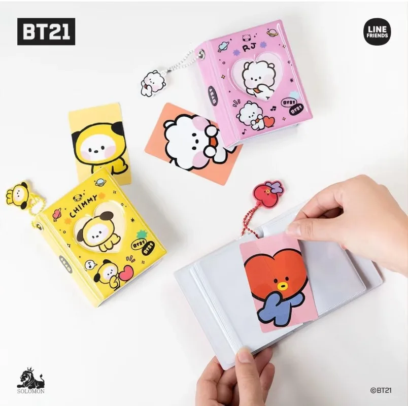 32 قطعة BT21 مينيني تاتا شيمي 3 بوصة ألبوم تخزين البطاقات الكرتون شوكي مانغ كويا ستار الطرفية صور بطاقة كتاب جمع هدية