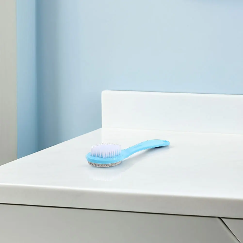 

2Pcs Double-Sided Foot Scrubber Dead Skin Remover Foot Care Tool Multi-Use Pumice Stone Brush Ergonomic Handle Exfoliating