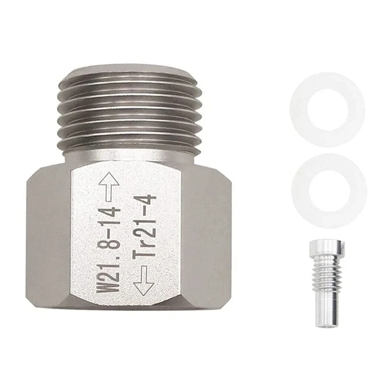 ABUP-CO2 cilindro de água refrigerante para aquário peixes homebrew cerveja corny barril co2 acessórios TR21-4 para W21.8-14 converter adaptador
