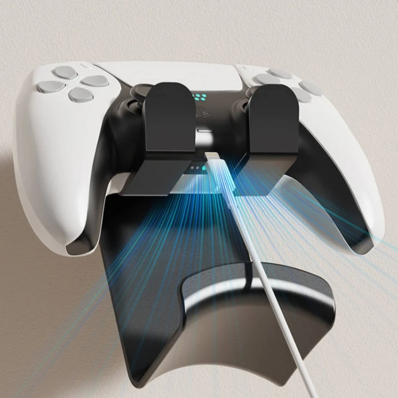 Headset Stand Wall Mount Desktop Dual‑use Game Controller Holder For PS5 PS4 Gaming Headphone Keyboard Universal Storage Bracket view 5